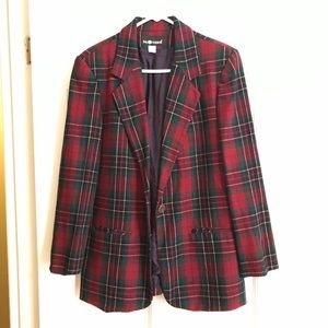 Vintage Plaid Blazer
